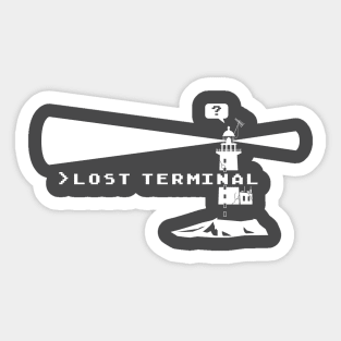 Lost Terminal Season 2 (white) Sticker